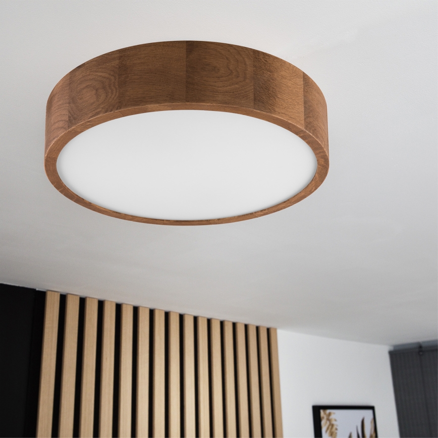 Brilagi - stropna LED svetilka CARVALHO 2xE27/15W/230V, hrast/češnja, premer 37 cm