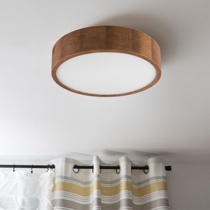 Brilagi - stropna LED svetilka CARVALHO 2xE27/15W/230V, hrast/češnja, premer 37 cm