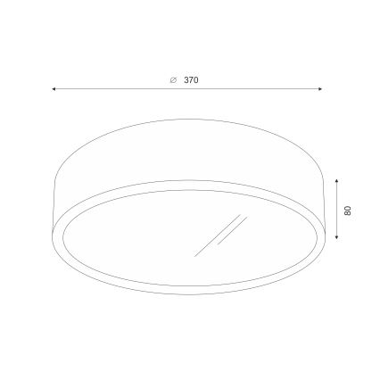 Brilagi - stropna LED svetilka CARVALHO 2xE27/15W/230V, hrast/češnja, premer 37 cm
