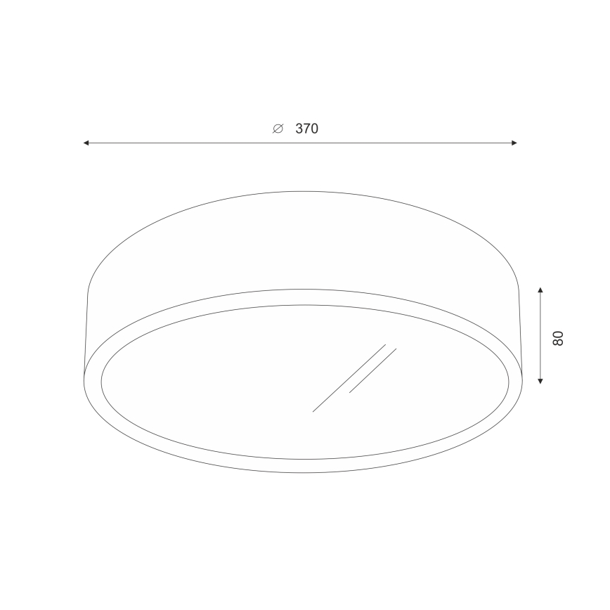Brilagi - stropna LED svetilka CARVALHO 2xE27/15W/230V, hrast/češnja, premer 37 cm