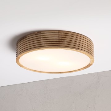 Brilagi - stropna LED svetilka CARVALHO MODERN 2xE27/60W/230V, Ø 37,5 cm, hrast