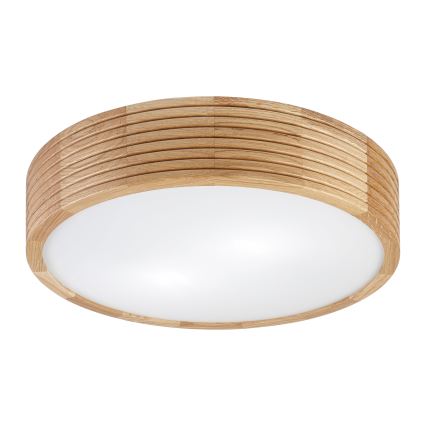 Brilagi - stropna LED svetilka CARVALHO MODERN 2xE27/60W/230V, Ø 37,5 cm, hrast