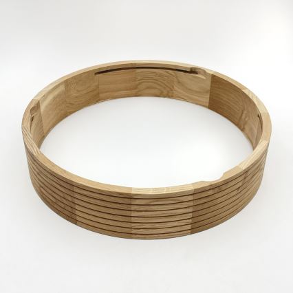 Brilagi - stropna LED svetilka CARVALHO MODERN 2xE27/60W/230V, Ø 37,5 cm, hrast