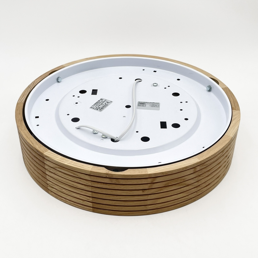 Brilagi - stropna LED svetilka CARVALHO MODERN 2xE27/60W/230V, Ø 37,5 cm, hrast