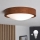 Brilagi - stropna LED svetilka CARVALHO SLIM 1xE27/15W/230V hrast/češnja, premer 27 cm