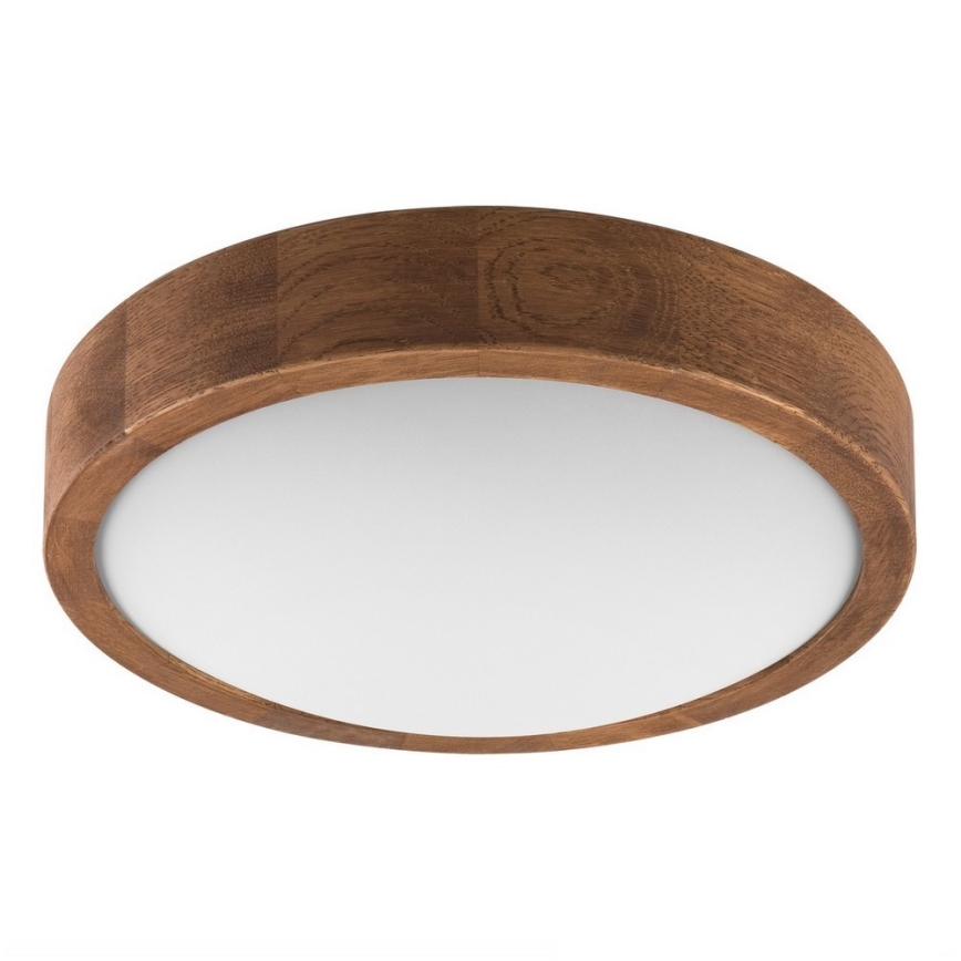 Brilagi - stropna LED svetilka CARVALHO SLIM 1xE27/15W/230V hrast/češnja, premer 27 cm