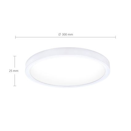 Brilagi - LED stropna svetilka ESTELA LED/18W/230V, premer 30 cm, bela
