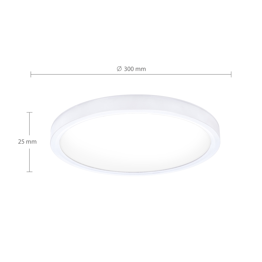 Brilagi - LED stropna svetilka ESTELA LED/18W/230V, premer 30 cm, bela