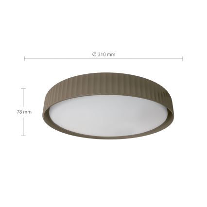Brilagi - stropna LED svetilka LUCIA, 24 W, 230 V, premer 31 cm, taupe