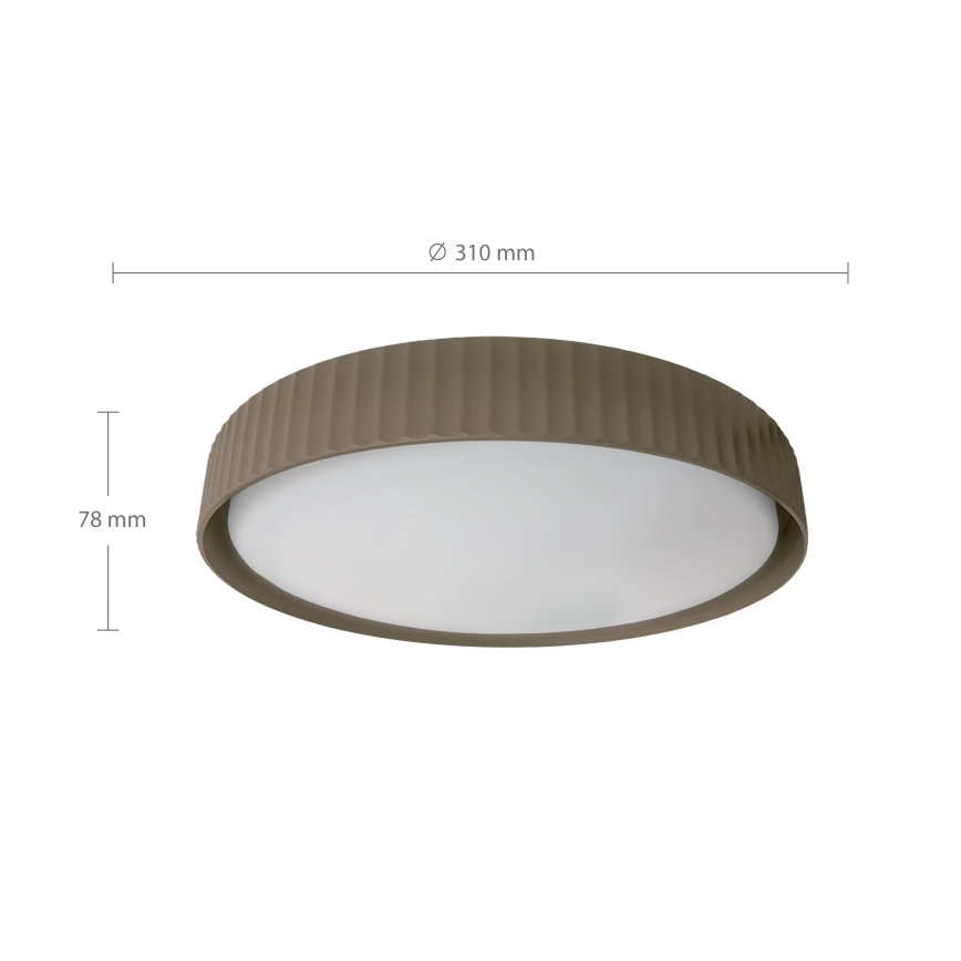 Brilagi - stropna LED svetilka LUCIA, 24 W, 230 V, premer 31 cm, taupe