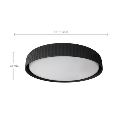 Brilagi - stropna LED svetilka LUCIA LED/24W/230V, premer 31 cm, črna