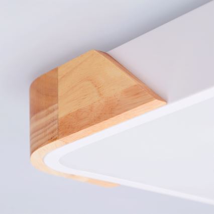 Brilagi - stropna LED svetilka PILANA LED/24W/230V hrast/bela 32x32 cm