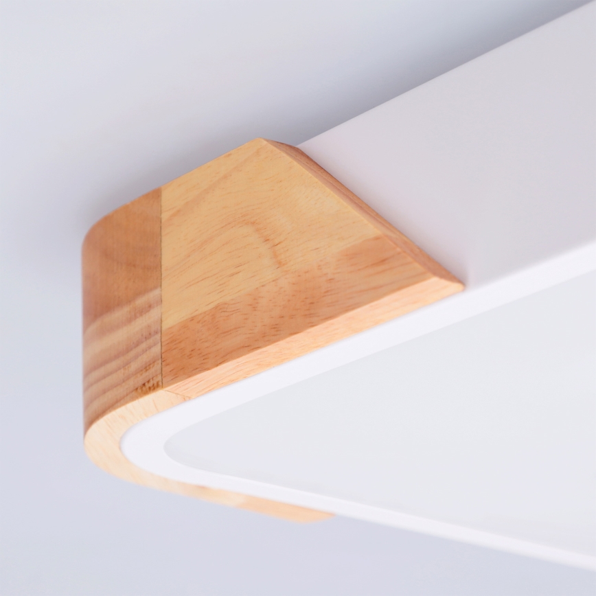Brilagi - stropna LED svetilka PILANA LED/24W/230V hrast/bela 32x32 cm