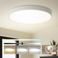 Brilagi - stropna LED svetilka POOL, 128 W, 230 V, 3000/4000/6000 K, premer 100 cm, bela