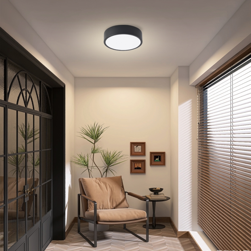 Brilagi - stropna LED svetilka POOL, 18 W, 230 V, 3000/4000/6000 K, Ø 20 cm, črna