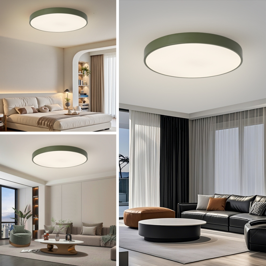 Brilagi - LED stropna svetilka POOL LED/100W/230V 3000/4000/6000K premer 80 cm zelena