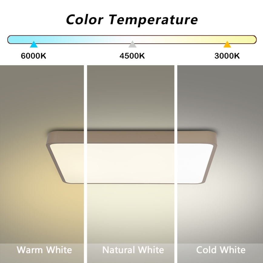 Brilagi - stropna LED svetilka POOL LED/36W/230V 3000/4000/6000K 40x40 cm bež