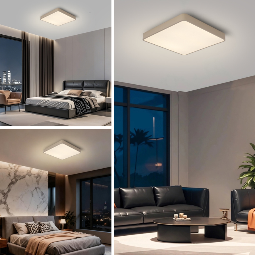 Brilagi - stropna LED svetilka POOL LED/48W/230V 3000/4000/6000K 50x50 cm bež