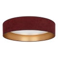 Brilagi - stropna LED svetilka VELVET SIMPLE LED/24W/230V 4000K premer 45 cm bordo/zlata
