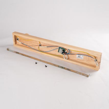 Brilagi - Stropna smerna svetilka HYGGE 4xE14/15W/230V les/dimna