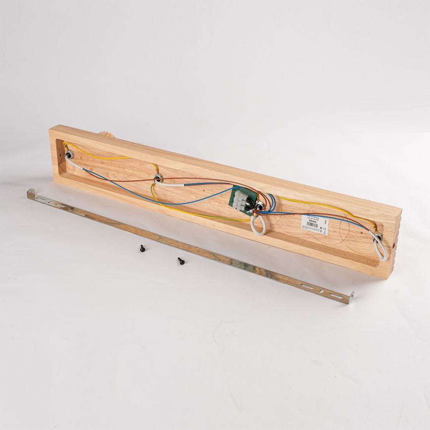 Brilagi - Stropna smerna svetilka HYGGE 4xE14/15W/230V les/dimna