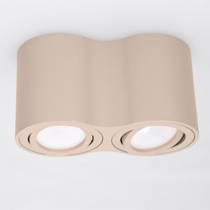 BRILAGI - Stropna smerna svetilka MIA DOUBLE 2xGU10/30W/230V bež