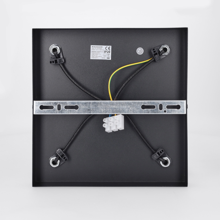 Brilagi - Stropna smerna svetilka SELE SQUARE 4xGU10/30W/230V črna/zlata