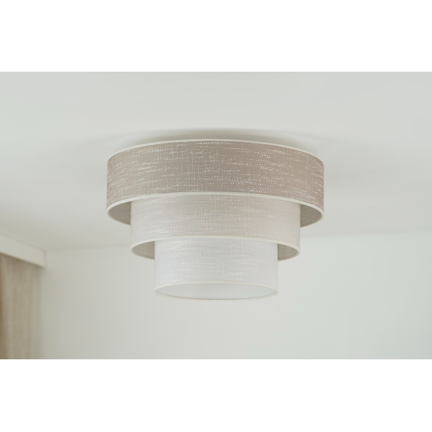 Brilagi - Stropna svetilka ALASKA LUNETA 1xE27/15W/230V pr. 45 cm siva/krem barva