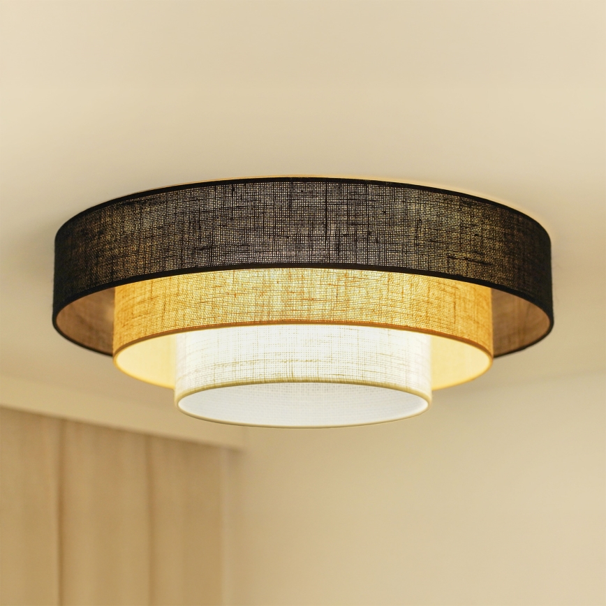 Brilagi - Stropna svetilka ASPEN LUNETA LED/12W/230V pr. 60 cm 3000K/4000K/6400K črna/bež/krem barva