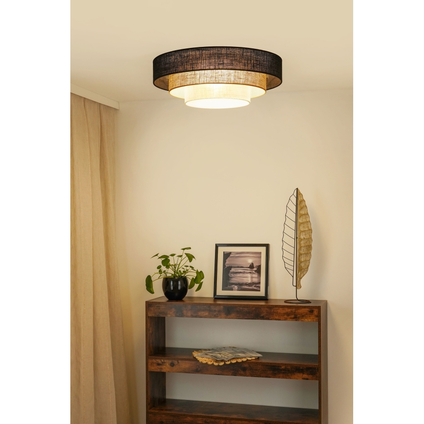 Brilagi - Stropna svetilka ASPEN LUNETA LED/12W/230V pr. 60 cm 3000K/4000K/6400K črna/bež/krem barva