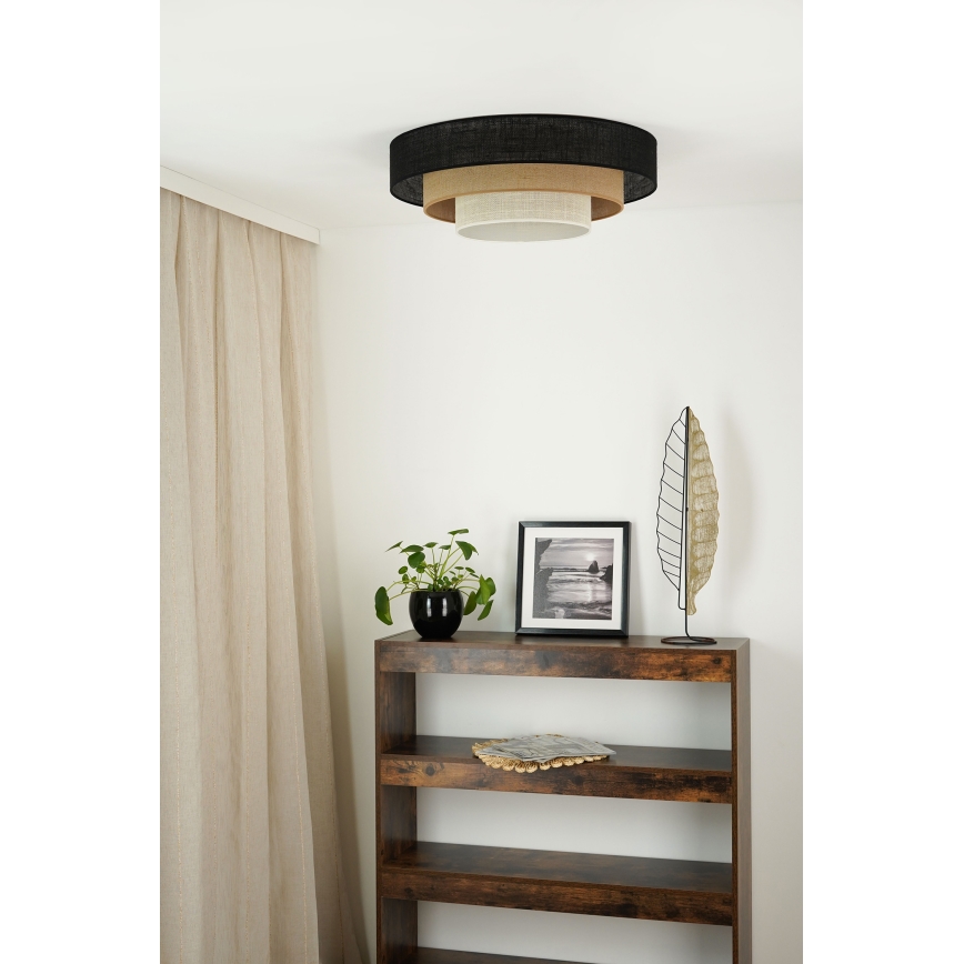 Brilagi - Stropna svetilka ASPEN LUNETA LED/12W/230V pr. 60 cm 3000K/4000K/6400K črna/bež/krem barva