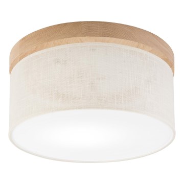 Brilagi - Stropna svetilka BELLADONNA 1xE27/15W/230V pr. 30 cm krem barva/hrast