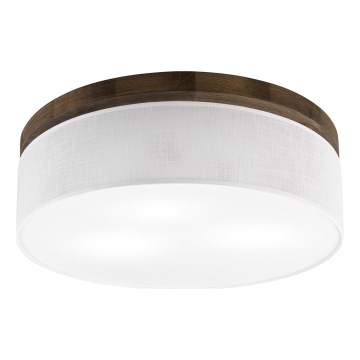 Brilagi - Stropna svetilka BELLADONNA 3xE27/15W/230V pr. 50 cm bela/hrast oreh