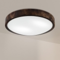 Brilagi - Stropna svetilka CARVALHO SLIM SMOKEY 2xE27/60W/230V hrast premer 37,5 cm