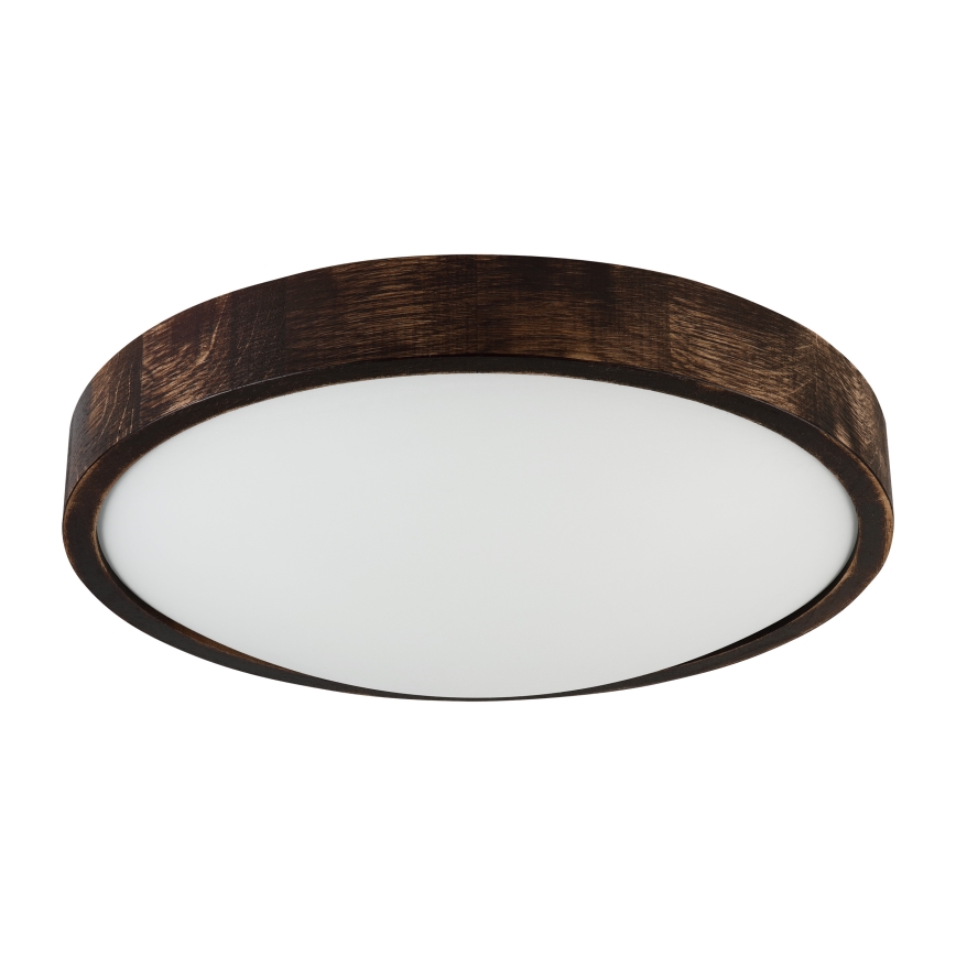 Brilagi - Stropna svetilka CARVALHO SLIM SMOKEY 2xE27/60W/230V hrast premer 37,5 cm
