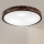 Brilagi - Stropna svetilka CARVALHO SLIM SMOKEY 3xE27/60W/230V, hrast, premer 47,5 cm