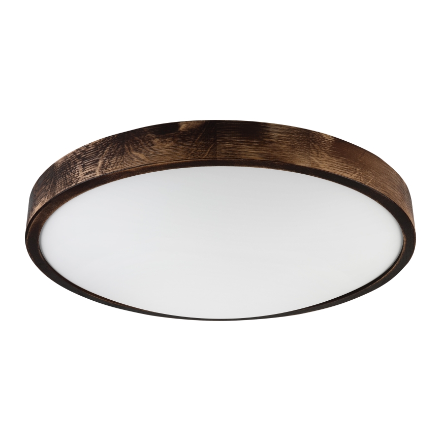 Brilagi - Stropna svetilka CARVALHO SLIM SMOKEY 3xE27/60W/230V, hrast, premer 47,5 cm