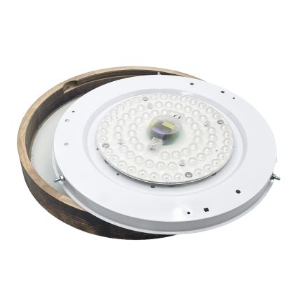 Brilagi - Stropna svetilka CARVALHO SLIM SMOKEY 3xE27/60W/230V, hrast, premer 47,5 cm