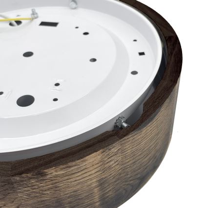 Brilagi - Stropna svetilka CARVALHO SMOKEY 1xE27/60W/230V hrast, premer 27,5 cm