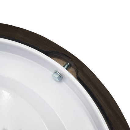 Brilagi - Stropna svetilka CARVALHO SMOKEY 1xE27/60W/230V hrast, premer 27,5 cm