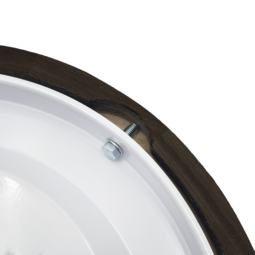 Brilagi - Stropna svetilka CARVALHO SMOKEY 1xE27/60W/230V hrast, premer 27,5 cm