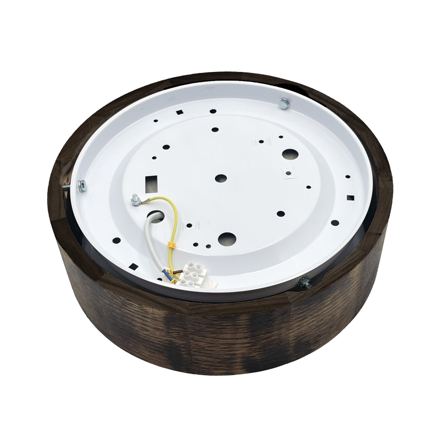 Brilagi - Stropna svetilka CARVALHO SMOKEY 1xE27/60W/230V hrast, premer 27,5 cm