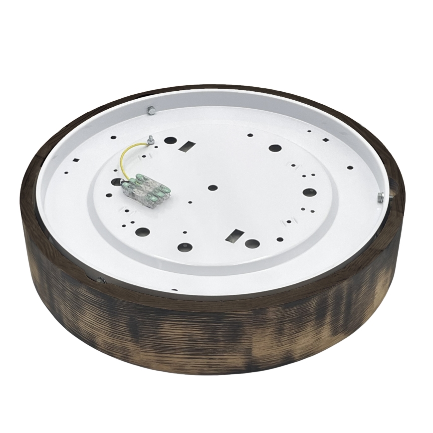 Brilagi - Stropna svetilka CARVALHO SMOKEY 2xE27/60W/230V, hrast, premer 37,5 cm