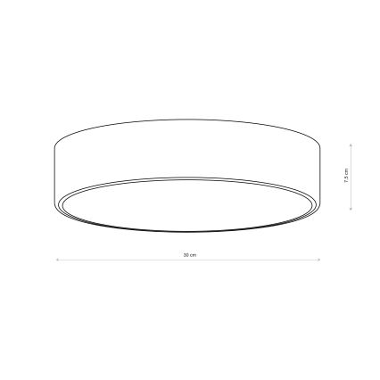 Brilagi - stropna svetilka CLARE 2xE27/40W/230V, premer 30 cm, rjava