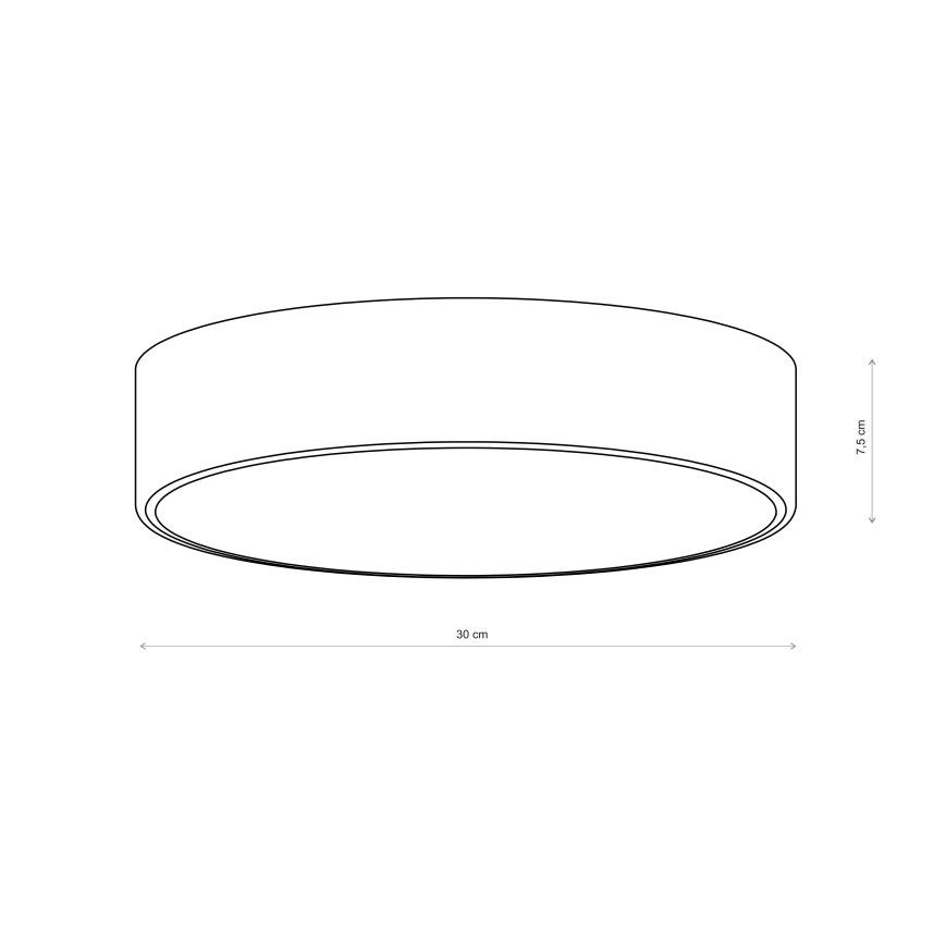 Brilagi - stropna svetilka CLARE 2xE27/40W/230V, premer 30 cm, rjava
