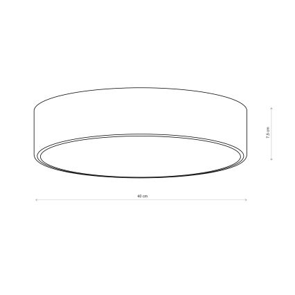 Brilagi - Stropna svetilka CLARE 3xE27/40W/230V, premer 40 cm, bordo