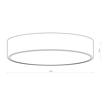 Brilagi - Stropna svetilka CLARE 4xE27/24W/230V Ø 50 cm rjava