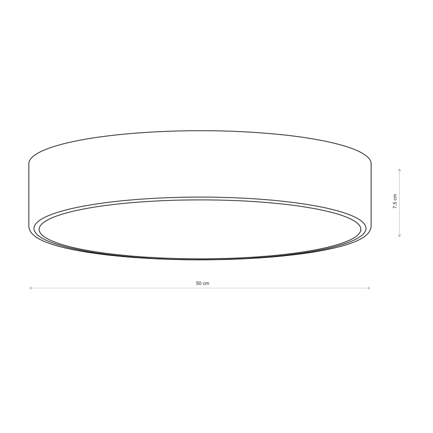 Brilagi - Stropna svetilka CLARE 4xE27/40W/230V, premer 50 cm, rožnata