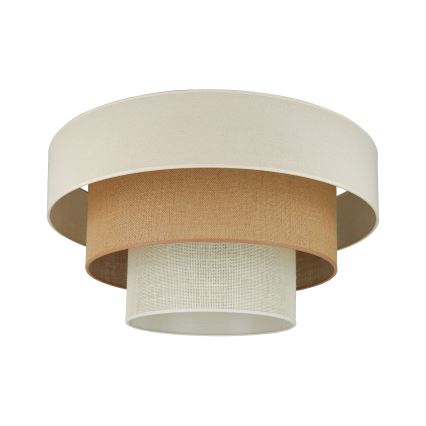 Brilagi-Stropna svetilka DENVER LUNETA 1xE27/15W/230V pr. 45 bež/rjava/krem barva