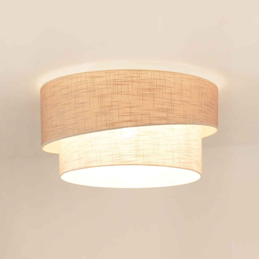 Brilagi - Stropna svetilka DOVER SHINE 1xE27/15W/230V pr. 50 cm siva/krem barva